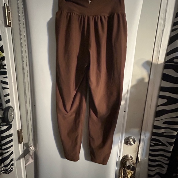 Brown Drawstring Joggers - Picture 4 of 7